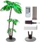 Artificial Lighted Palm Tree (Green) 10"D x 24"W x 11"H